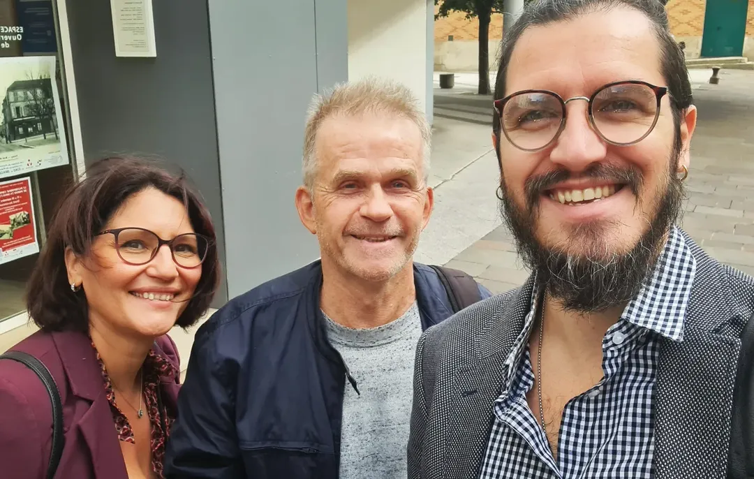 De gauche à droite : la trésorière, le président et le directeur de l’école AZ Musique
